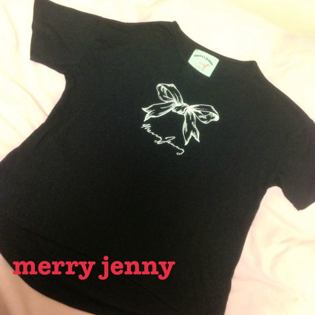 merry jenny(メリージェニー)のmerryjenny♡リボンmjTシャツ レディースのトップス(Tシャツ(半袖/袖なし))の商品写真