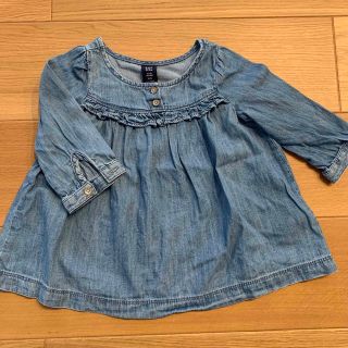 ベビーギャップ(babyGAP)のベビーギャップ  デニム風　チュニック　70(シャツ/カットソー)