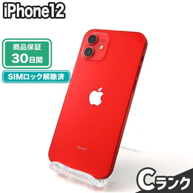 iPhone12 128GB プロダクトレッド SIMフリー Cランク 本体【ReYuu
