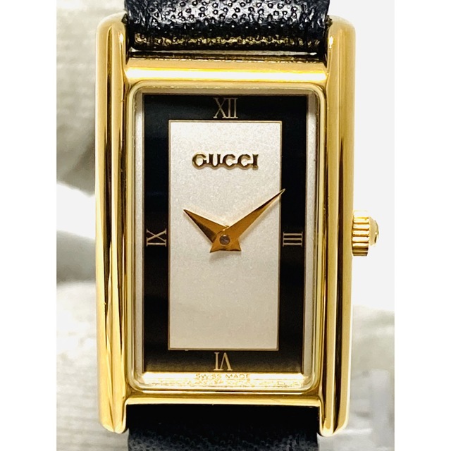 美品! GUCCI グッチ 電池&ベルト新品 レディース腕時計