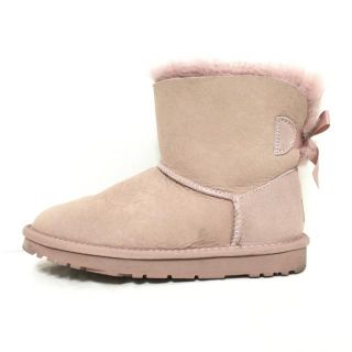 アグ(UGG)のアグ ロングブーツ 23 - ピンク ムートン(ブーツ)