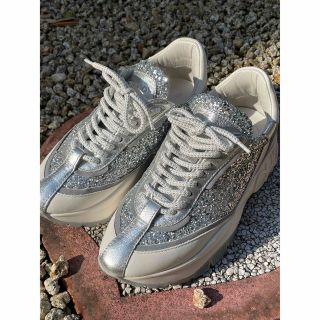 GW即発送タイムセール★JIMMY CHOO★キラキラ輝くスニーカー