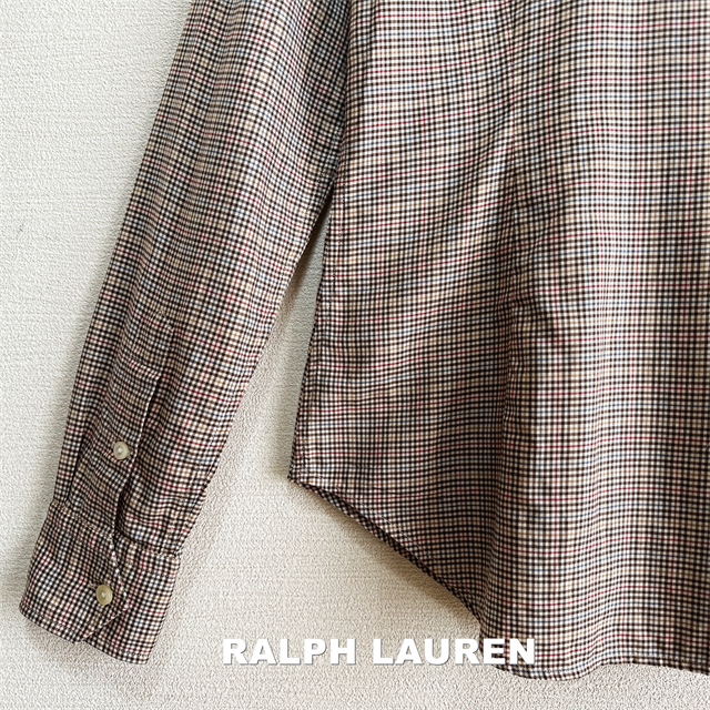 Ralph Lauren(ラルフローレン)の【RALPH LAUREN】ラルフローレン 刺繍ロゴ ロングリボン シャツ レディースのトップス(シャツ/ブラウス(長袖/七分))の商品写真