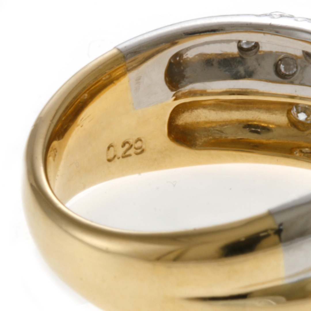 TASAKI(タサキ)のタサキ TASAKI リング・指輪 11.5号 2カラー K18ゴールド ダイヤモンド 0.29ct 中古 レディースのアクセサリー(リング(指輪))の商品写真