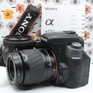 ショット極小、状態◎、ダブルレンズの満足セット❤️ソニー SONY α550-