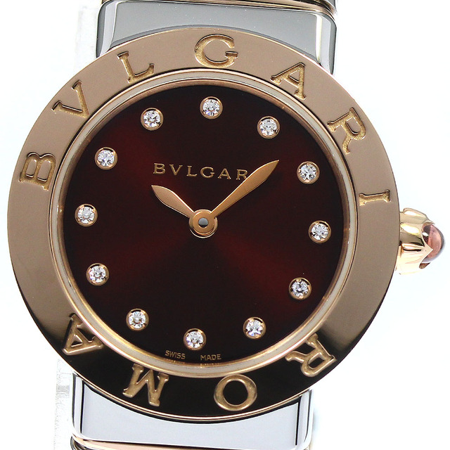 ブルガリ BVLGARI BBLP262TSG ブルガリブルガリ 12Pダイヤ クォーツ レディース 極美品 _740811