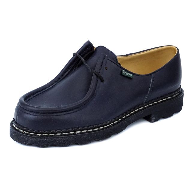 肌触りがいい Paraboot 27.5-28cm ネイビー 715610 MICHAEL 革靴