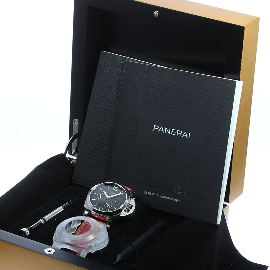 パネライ PANERAI PAM00537 ルミノール 1950 3デイズ GMT アッチャイオ パワーリザーブ 自動巻き メンズ 内箱・保証書付き_740240