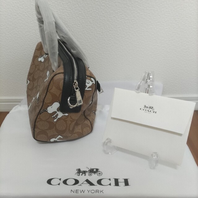 コーチ　COACH スヌーピー　コラボ　ミニボストンバッグ