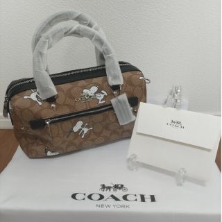 コーチ(COACH)のコーチ　COACH スヌーピー　コラボ　ミニボストンバッグ(ボストンバッグ)