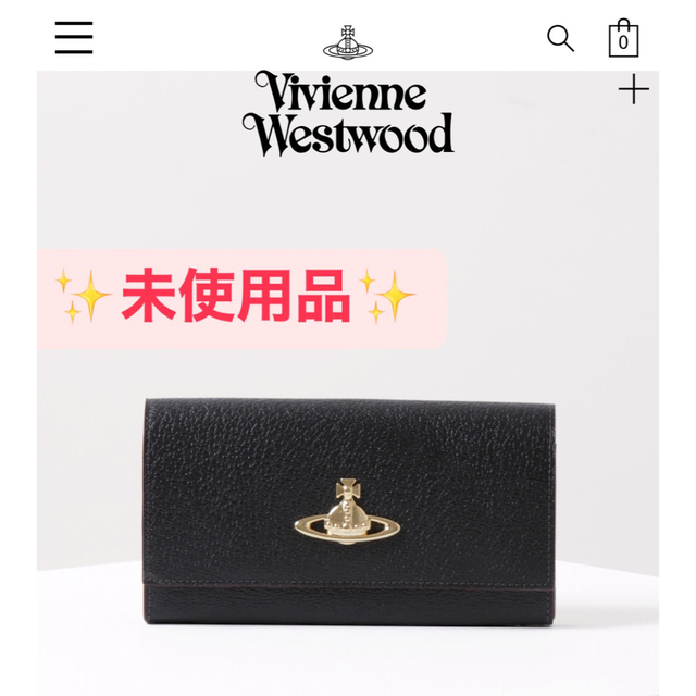 未使用】Vivienne Westwood 口金長財布 がま口 かぶせ レザー 大特価 11220円