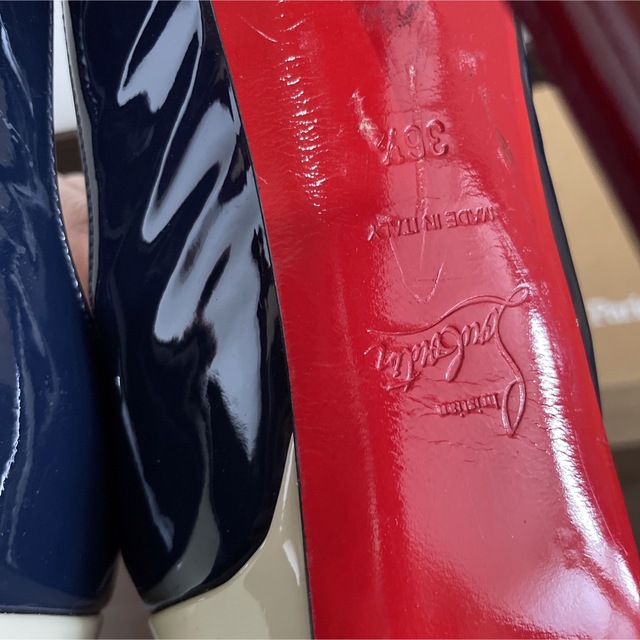 Christian Louboutin - ルブタントリコロールカラーパンプスの通販 by