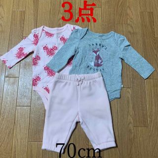 ベビーギャップ(babyGAP)のベビー服　まとめ売り　女の子　70cm(ロンパース)