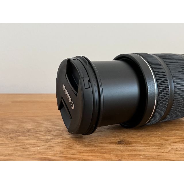 キヤノンEFレンズタイプ【美品】Canon EF-S 18-135mm fカメラレンズ　キャップ/箱