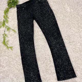 BALENCIAGA バレンシアガ ペイントパンツ デニム スキニー 総柄 | www