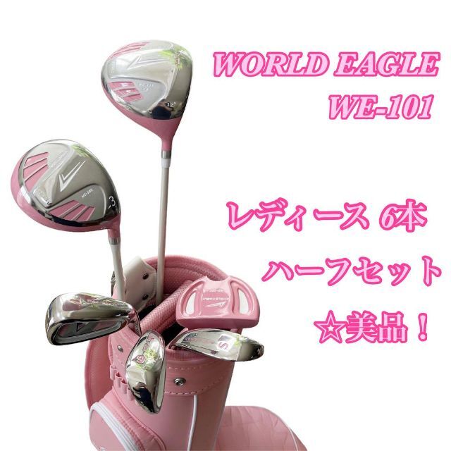 【初心者推奨】ワールドイーグル レディース ゴルフクラブセット WE-101 L