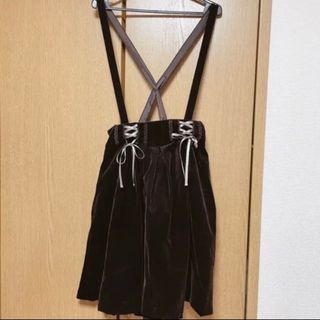 アクシーズファム(axes femme)のaxes femme ベロアスカート(ひざ丈スカート)