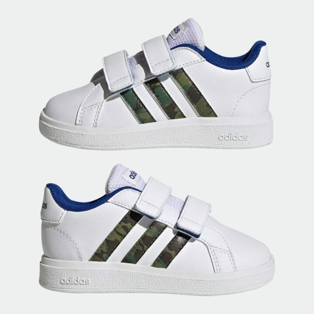 adidas(アディダス)のadidas アディダス キッズ スニーカー シューズ グランドコート 16cm キッズ/ベビー/マタニティのキッズ靴/シューズ(15cm~)(スニーカー)の商品写真