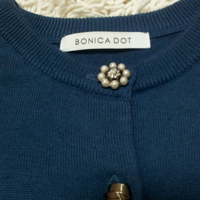 bonica dot(ボニカドット)の美品未使用✦BONICA DOT ブルーカーディガン レディースのトップス(カーディガン)の商品写真