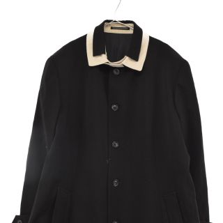 Yohji Yamamoto(Ys) ヨウジヤマモト ジャケット ベロア ベルベット パネル ロングジャケット VELVET PARTIAL PANEL LONG JACKET HE-J18-402 22AW コート POUR HOMME ブラック 黒 2 アウター ジャケット 日本製【メンズ】【美品】