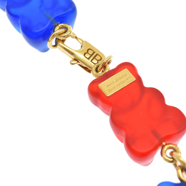 BALENCIAGA バレンシアガ GUMMY BEAR CHOKER NECKLACE IN BLUE グミ