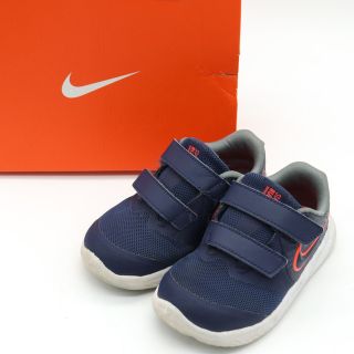 ナイキ(NIKE)のナイキ スニーカー スターランナー2 AT1803-405 ベルクロ シューズ 子供靴 キッズ ベビー 男の子用 14cmサイズ ネイビー NIKE(スニーカー)