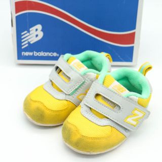 ニューバランス(New Balance)のニューバランス スニーカー 574 ベルクロ ベビーシューズ 子供靴 キッズ 女の子 ベビー 男の子用 12.5cmサイズ イエロー NEW BALANCE(スニーカー)