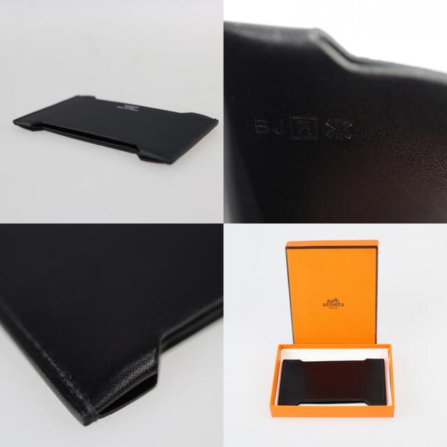 Hermes - HERMES エルメス マンハッタン カードケース レザー ブラック