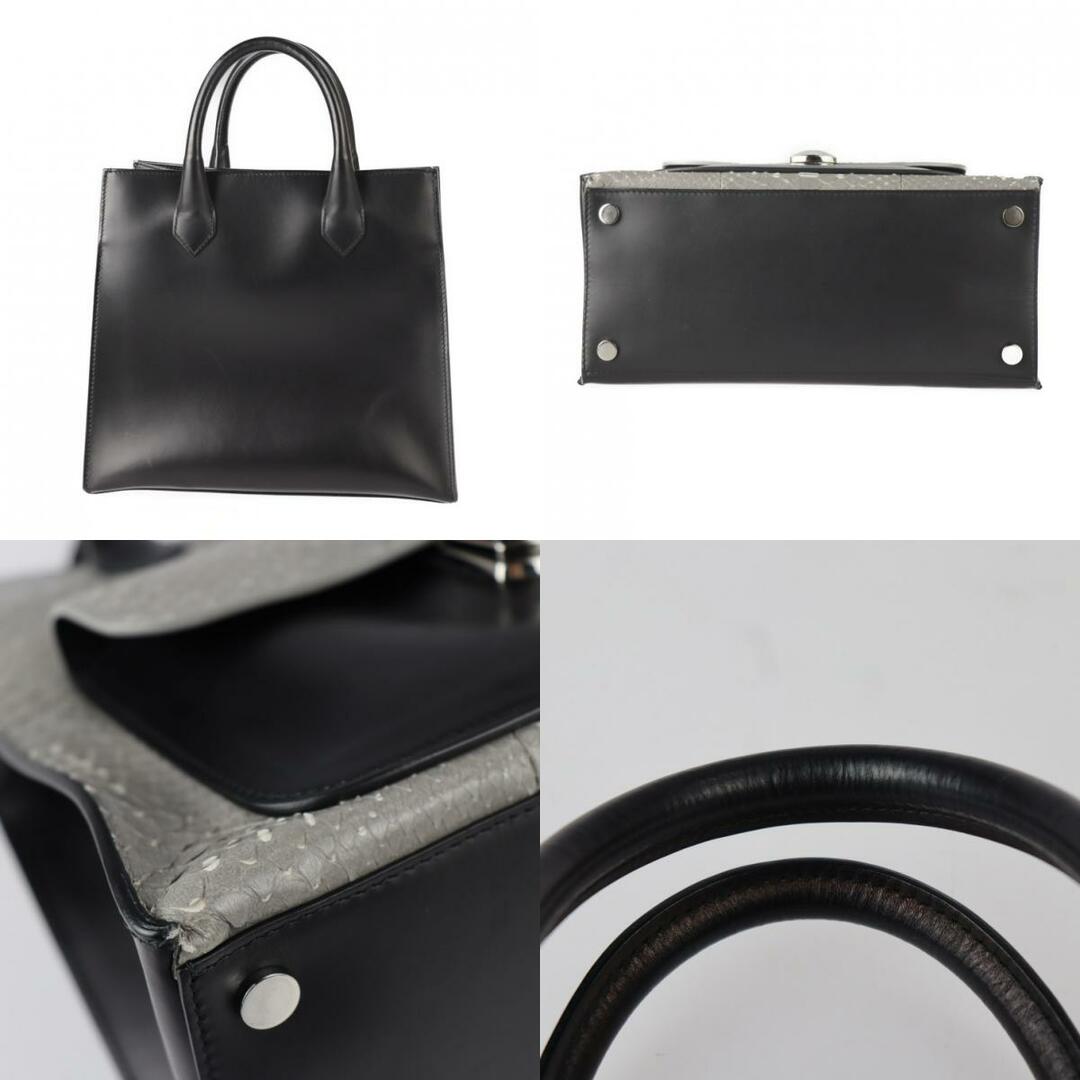 横27cm【鑑定済】BALENCIAGA トートバッグ 2way パドロック ブラック