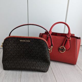 マイケルコース(Michael Kors)のマイケルコース　ダリア2in1　サッチェルスモール　赤(ハンドバッグ)