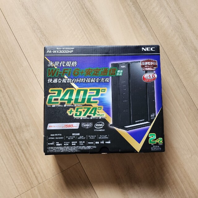 【中古】NEC 無線LANルーター PA-WX3000HP スマホ/家電/カメラのPC/タブレット(PC周辺機器)の商品写真