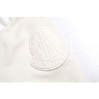 MONCLER - 美品 モンクレール 裾フリル スウェット切替 ブルゾン 白