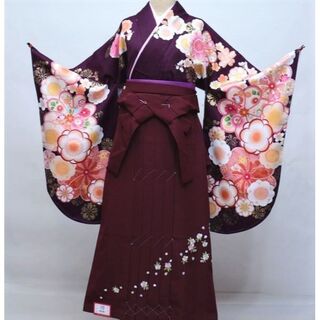 着物袴セット ジュニア用へ直し 135～150cm 袴変更可能 NO31490(和服/着物)