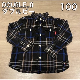 ダブルビー(DOUBLE.B)のダブルビー　チェックシャツ　100(Tシャツ/カットソー)