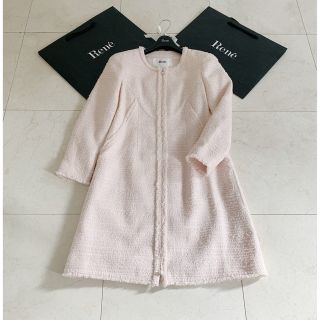 René - Reneルネ□美品 カメリアボタンスプリングコート ベージュ 38/M