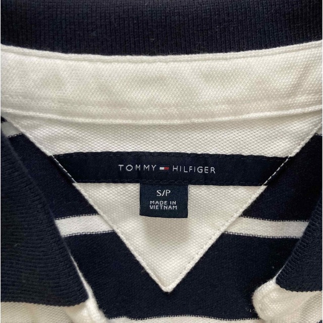 TOMMY HILFIGER(トミーヒルフィガー)のTOMMY HILFIGER トミー　ポロシャツ　ボーダー　Sサイズ レディースのトップス(ポロシャツ)の商品写真