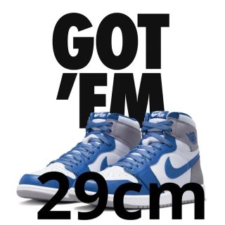 ナイキ(NIKE)のNike Air Jordan 1 High OG "True Blue" 29(スニーカー)