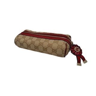 グッチ(Gucci)の美品 グッチ ポーチ コスメポーチ ペンケース GG柄 GGキャンバス(ポーチ)