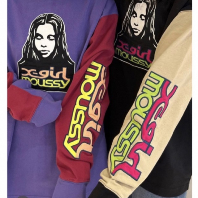 X-girl　moussy　コラボTシャツ
