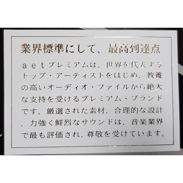 電源ケーブル AET EVO-1302S AC V2/1.2m 短期試用美品/箱 スマホ/家電/カメラのオーディオ機器(その他)の商品写真