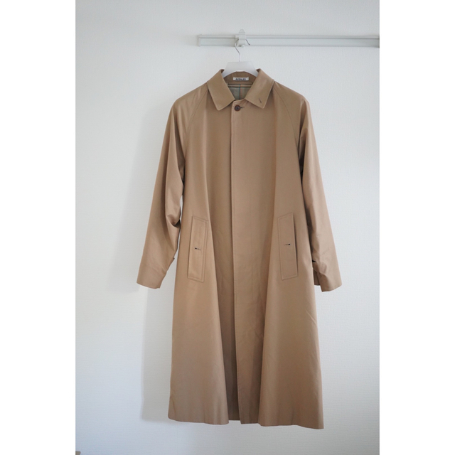 AURALEE COTTON SILK GABARDINE COATステンカラーコート