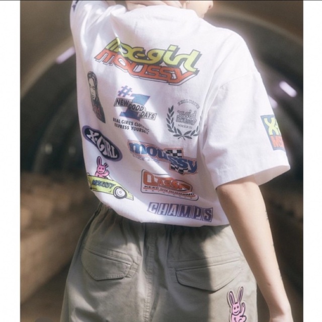 moussy(マウジー)の土曜まで値引★MOUSSY×X-girl★XG XGMSSY TEAM Tシャツ レディースのトップス(Tシャツ(半袖/袖なし))の商品写真