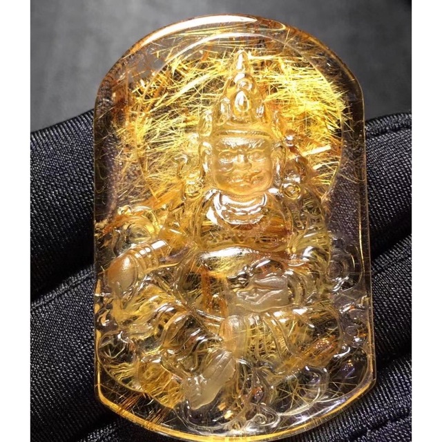 ⭐︎【極上品】タイチンルチルクオーツ ペンダントトップ 33g 『5年