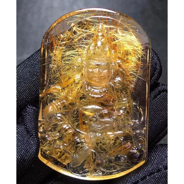 枚数限定 ⭐︎【極上品】タイチンルチルクオーツ ペンダントトップ 33g