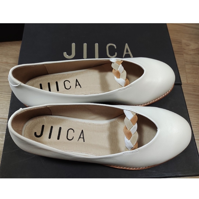 新品】マイワリサ JIICA 23.5cm フラットパンプス 白-eastgate.mk
