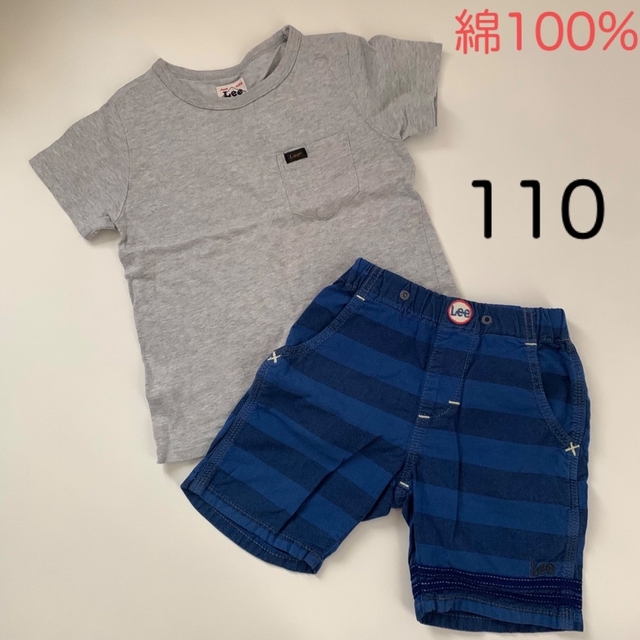 Lee - Lee リー Tシャツ ハーフパンツ 夏 上下セット 綿100% 110cmの