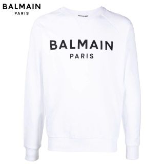 1 BALMAIN ホワイト スウェット トレーナー size L | www.jarussi.com.br