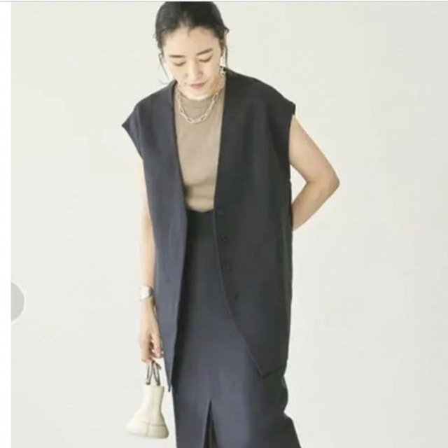 タグ付新品未使用todayful Collarless Twill Vest - ベスト/ジレ