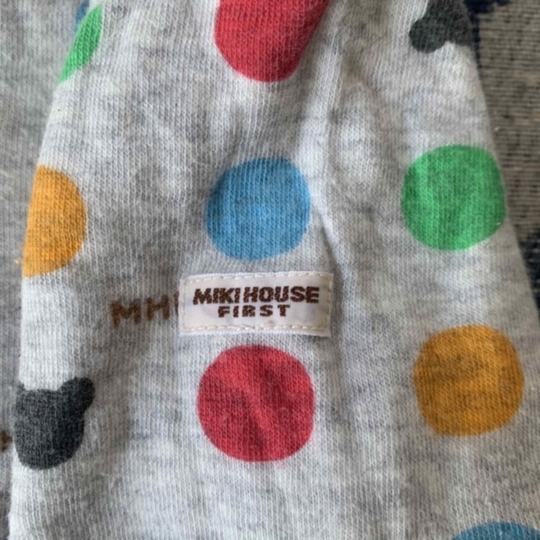 mikihouse(ミキハウス)のミキハウス♡ロンパース♡ドット♡80センチ♡値下げ！ キッズ/ベビー/マタニティのベビー服(~85cm)(ロンパース)の商品写真