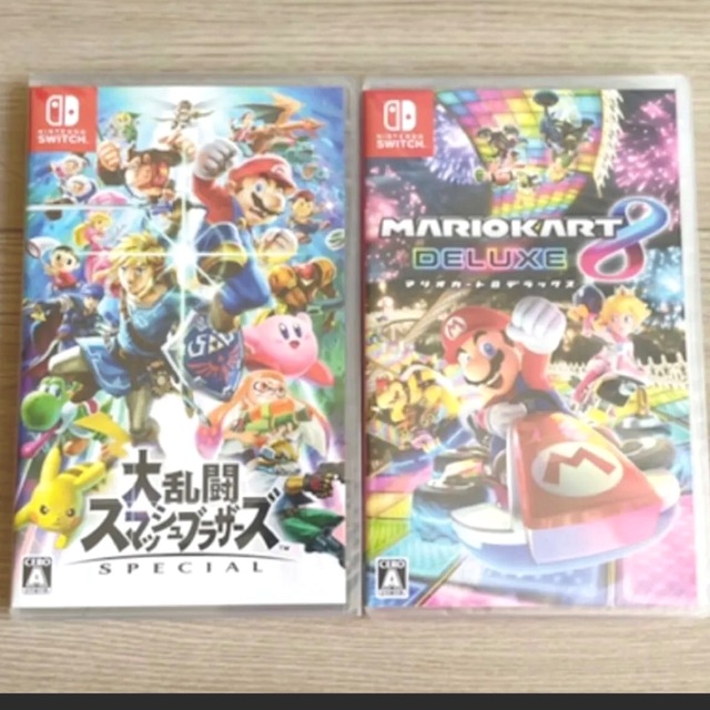 大乱闘スマッシュブラザーズ マリオカート8 switch 2点セット - 家庭用 ... 大乱闘スマッシュブラザーズ マリオカート8 switch 2点セット